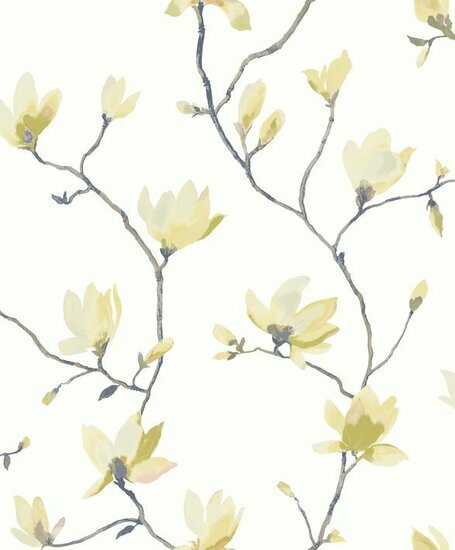 Casadeco Florescence FLRE82367207 - Groen / Wit Behang