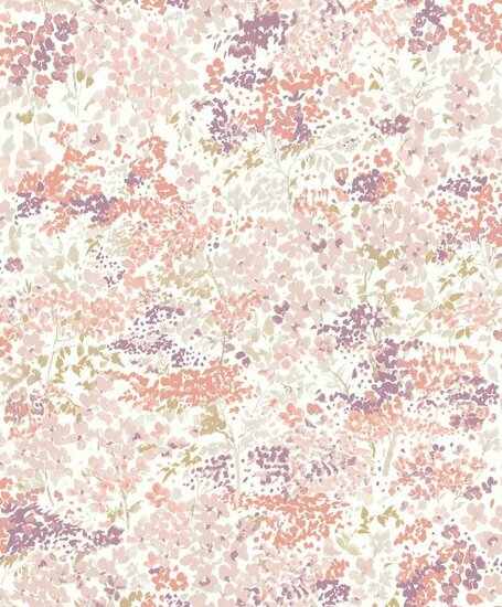 Casadeco Florescence FLRE82374323 - Roze / Wit Behang