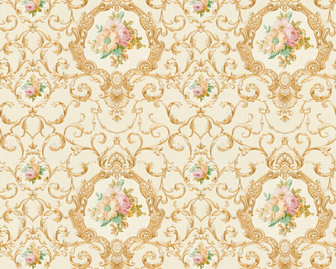 AS Creation Chateau 5 34391-5 - Goud / Geel Behang
