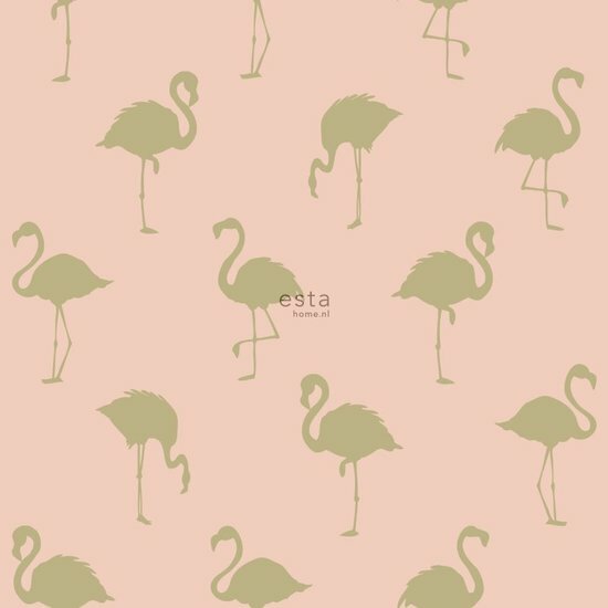 Esta Home Jungle Fever 138994 - Roze Behang