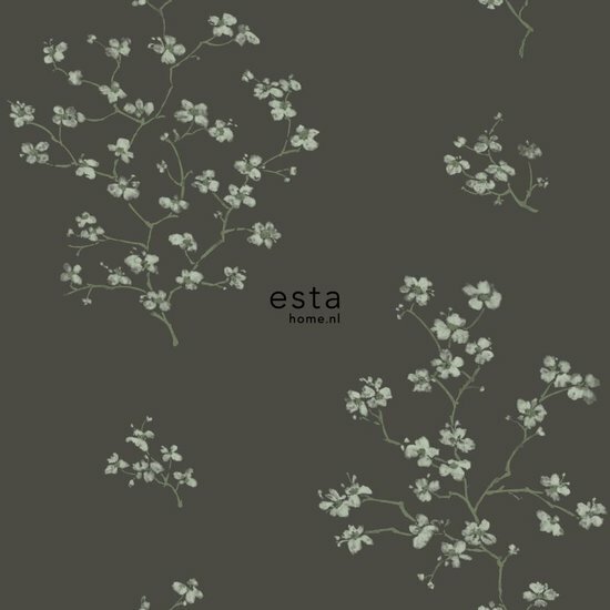 Esta Blush 148737 - Zwart Behang