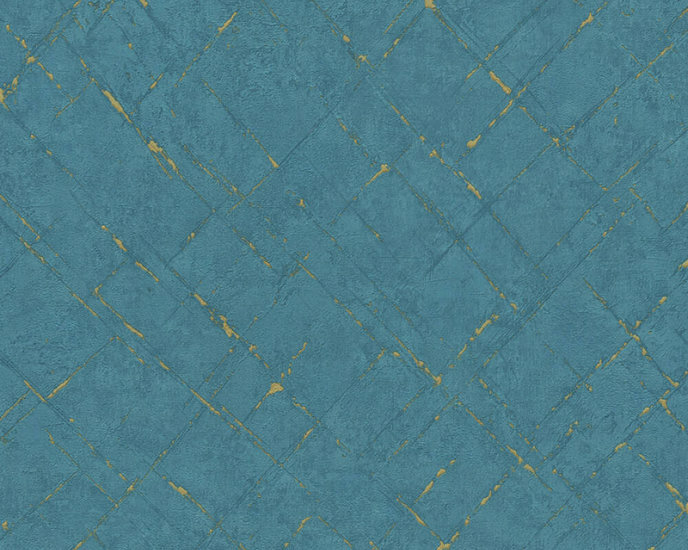 AS Creation Emotion Graphic 36881-5 - Blauw / Goud Behang