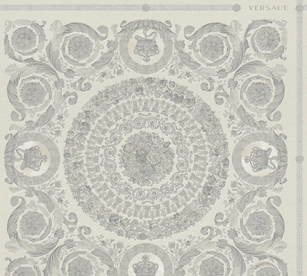 Versace Home 4 - 37055-5 - Zilver - Grijs Behang