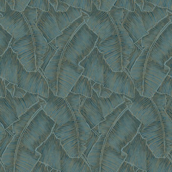 Casadeco Cuba CBBA84326438 - Blauw Behang