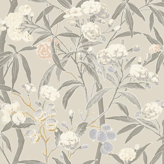 Casadeco Cuba CBBA84331212 - Beige Behang