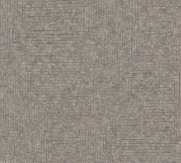 AS Creation Ethnic Origin 37171-1 | 371711 - Bruin / Grijs Behang