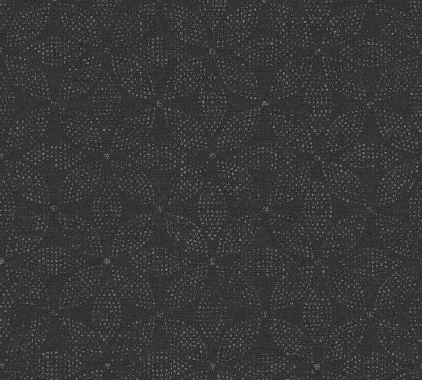 AS Creation Ethnic Origin 37176-3 | 371763 - Zwart / Zilver Behang