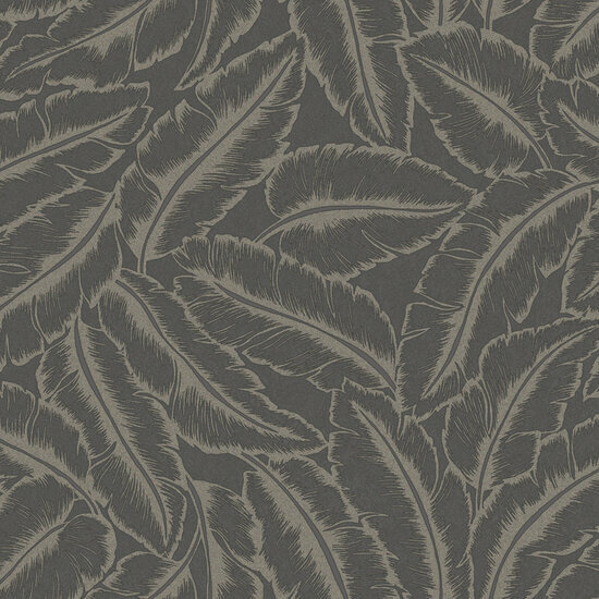 Dutch First Class Bakau Slate/gold 65732 Behang