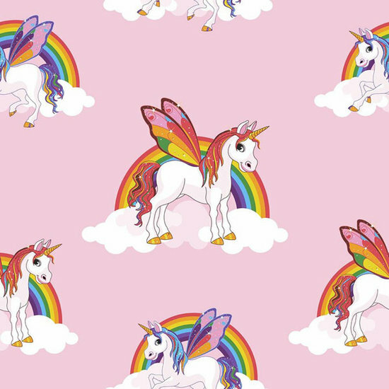 rainbow unicorn /eenhoorn papier Behang