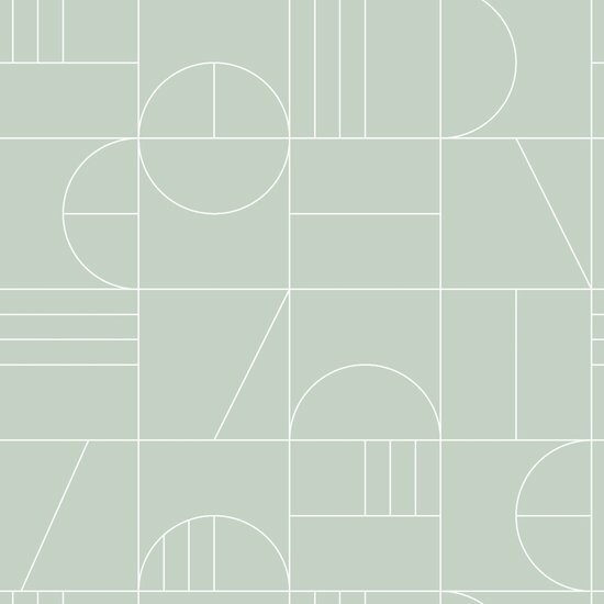 Esta Art Deco 139209 - Groen Behang