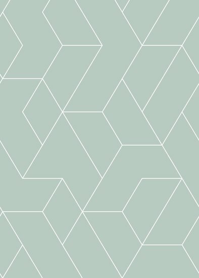 Esta Art Deco Fotobehang 158963 - Groen Behang