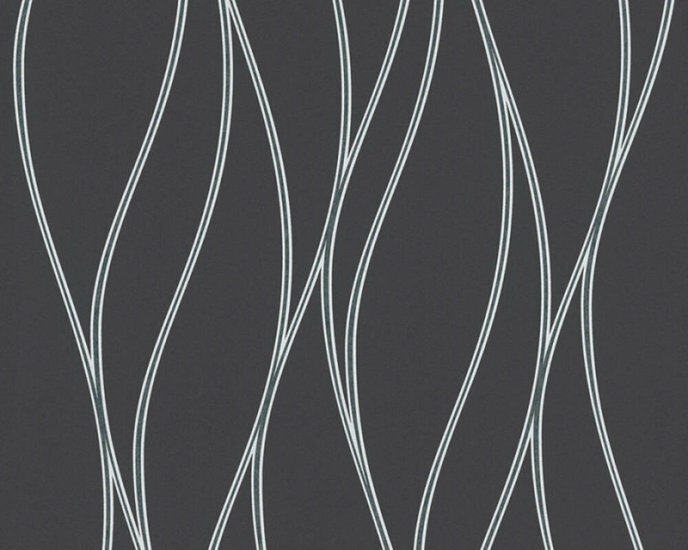 AS Creation Trendwall | 3713-24 - 371324 - Zwart / Zilver Behang