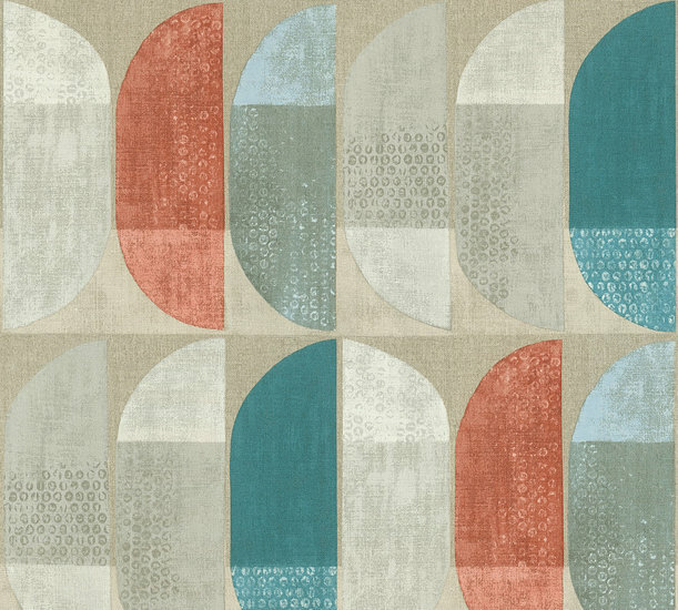 AS Creation Geo Nordic 37531-1 - 375311 - Beige / Rood Behang