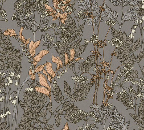 AS Creation AP Floral Impression 37751-9 - 377519 - Grijs / Beige Behang