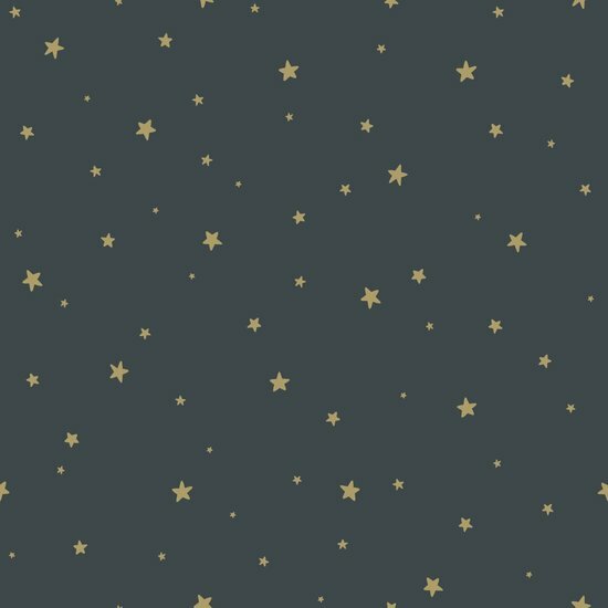 Esta Home Forest Friends Blauw Goud 139261 - Goud - Blauw Behang