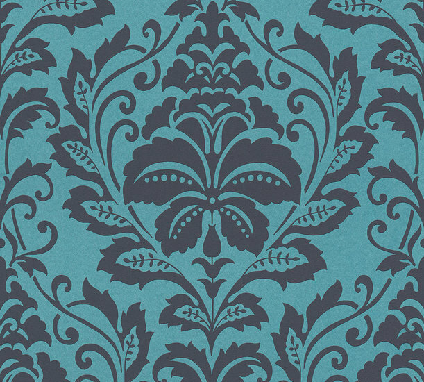 AS Creation Attractive 36910-5 - 369105 Blauw / Zwart Behang