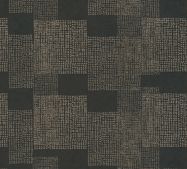 AS Creation Desert Lodge 38525-3 - 385253 Goud Geometrisch / Zwart Behang