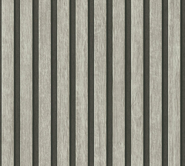 A.S Creation 39109-2 - Grijs / Zwart Behang