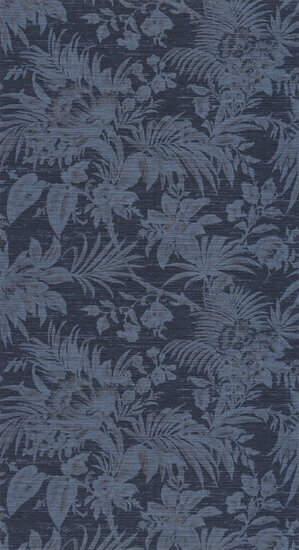 Casadeco Five O&#039;Clock FOCL85786787 - Blauw Behang