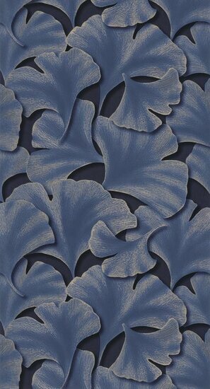 Casadeco Ginkgo GINK86246515 - Blauw Behang