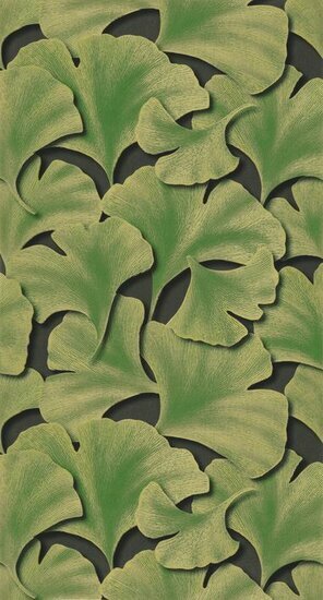 Casadeco Ginkgo GINK86247431 - Groen Behang