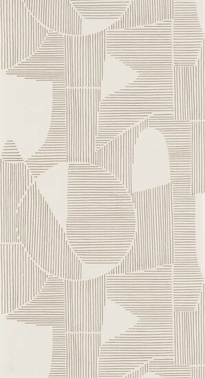 Casadeco Gallery GLRY86121105 - Beige / Wit Behang