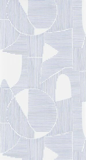 Casadeco Gallery GLRY86126320 - Blauw / Wit Behang