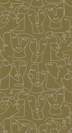 Casadeco Gallery GLRY86162106 - Bruin Behang