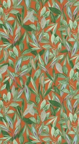 Casadeco Nicaragua NICA85973313 - Groen / Oranje Behang