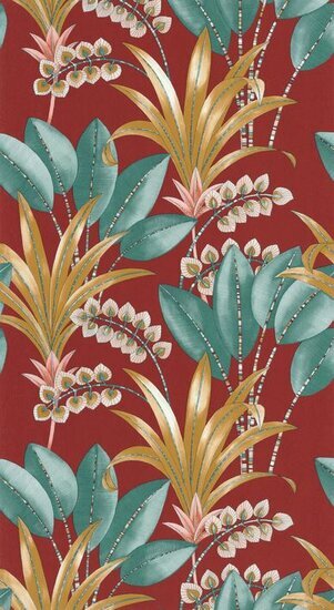 Casadeco Nicaragua NICA86418484 - Rood Behang