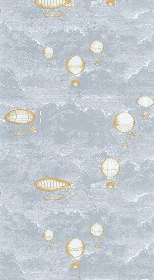 Casadeco Voyage Onirique ONIR87286144 - Blauw Behang