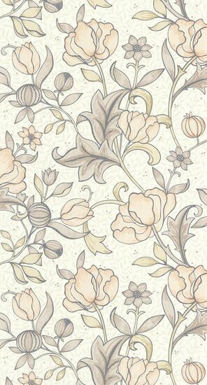 Casadeco Arts &amp; Crafts ARCR86344120 - Roze / Beige Behang