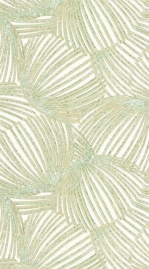 Casadeco Mediterranee MEDI87427089 - Groen / Wit Behang
