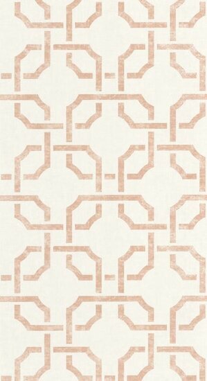 Casadeco Vienne VIEN87354125 - Wit / Roze Behang