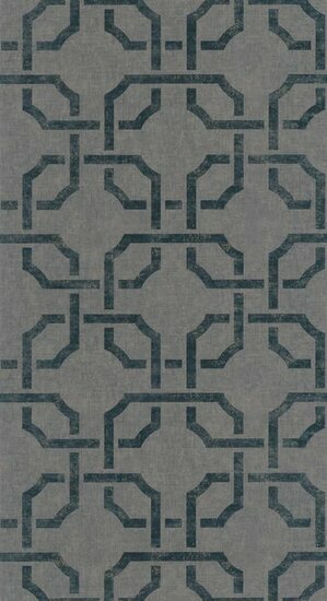 Casadeco Vienne VIEN87356507 - Blauw Behang