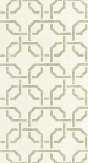 Casadeco Vienne VIEN87357117 - Beige / Groen Behang