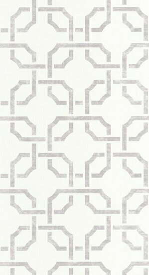 Casadeco Vienne VIEN87359116 - Wit / Grijs Behang