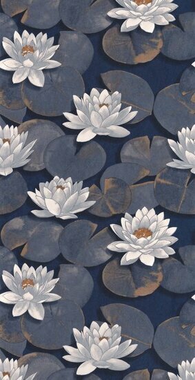 Casadeco Gardens GADN87636981 - Blauw Behang