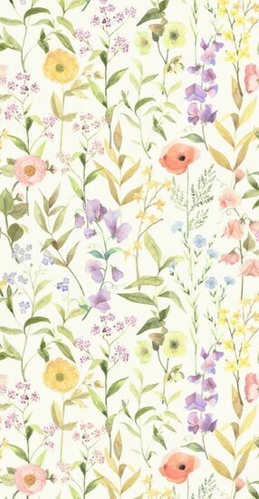 Casadeco Gardens GADN87650825 - Multicolour / Wit Behang