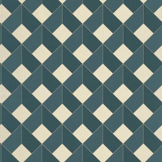 Caselio Only Blue ONB100126062 - Blauw / Wit Behang