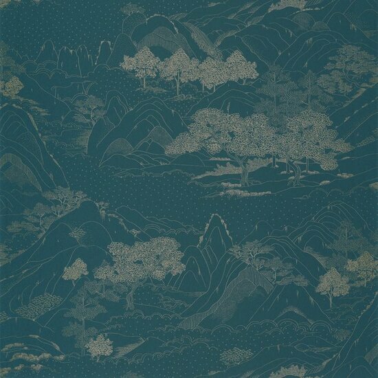 Caselio Only Blue ONB102646160 - Blauw Behang