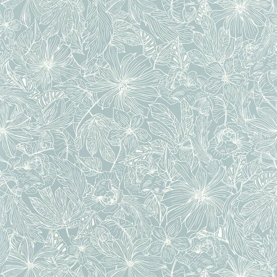 Caselio Only Blue ONB102686000 - Blauw Behang