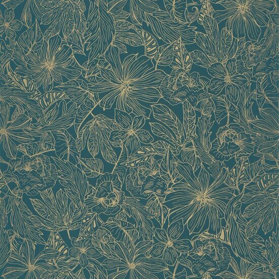 Caselio Only Blue ONB102686123 - Blauw Behang
