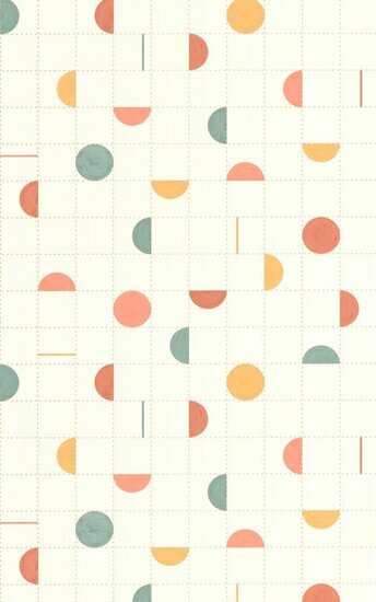 Caselio Around ARN102864260 - Multicolours / Wit Behang