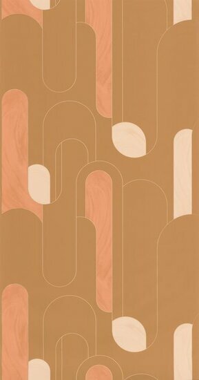 Caselio Around ARN102874027 - Oranje Behang