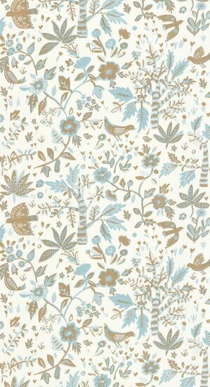 Caselio Boheme BOM103156230 - Blauw / Wit Behang