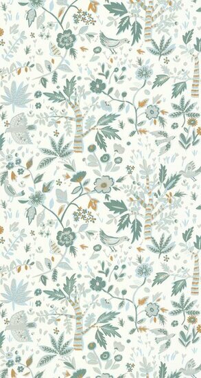 Caselio Boheme BOM103157312 - Groen / Wit Behang