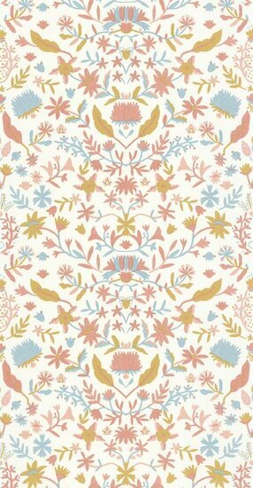 Caselio Boheme BOM103190397 - Oranje / Wit Behang