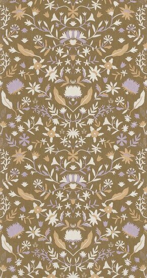 Caselio Boheme BOM103192514 - Paars / Bruin Behang