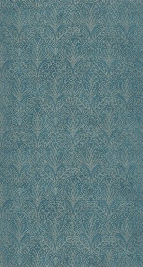 Casadeco Palazzo PALA83560407 - Blauw / Beige Behang